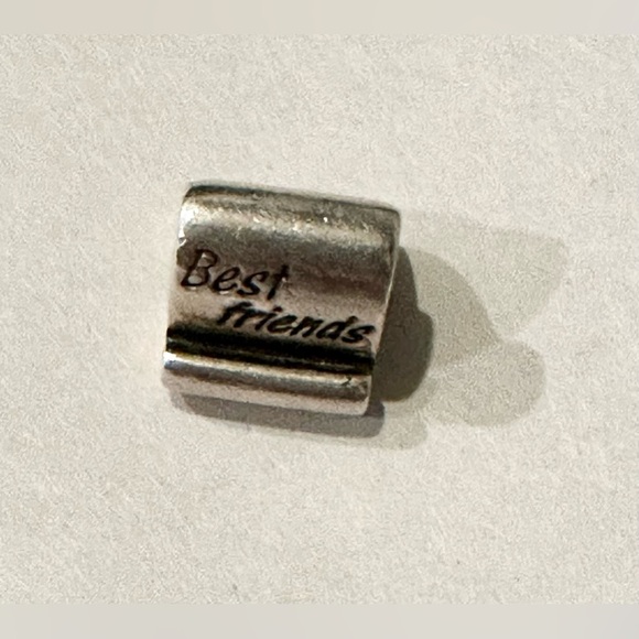 Pandora Best Friends Scroll Charm - Sterling 925 Authentic 790512 Retired - Picture 7 of 10